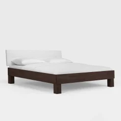 Wohnen Betten<Holzbett Valdis in Buche Wenge massiv