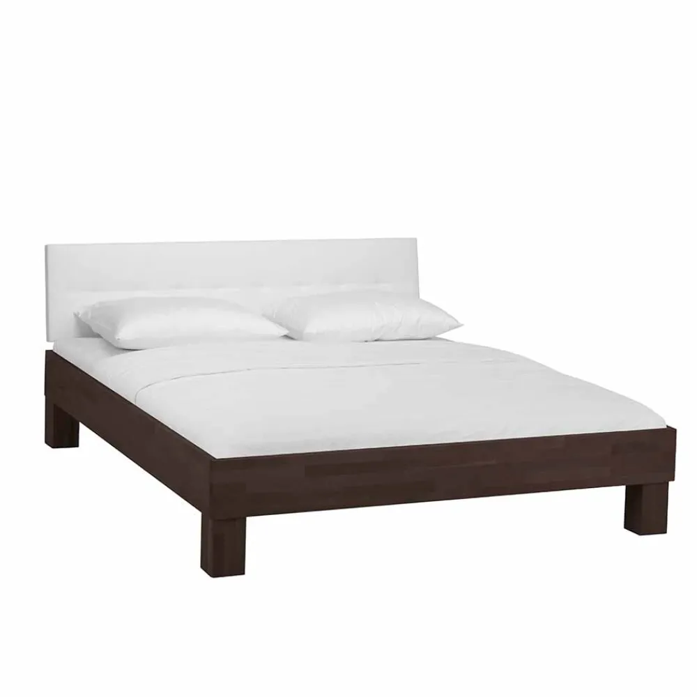 Wohnen Betten<Holzbett Valdis in Buche Wenge massiv
