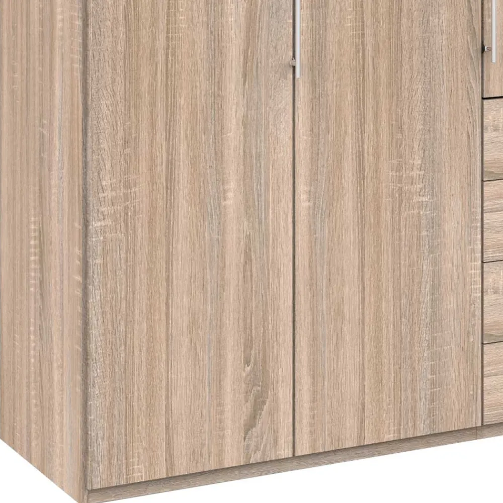Wohnen Kleiderschränke|Schränke<Holzdekor Kleiderschrank in Eiche Sägerau - Zayun