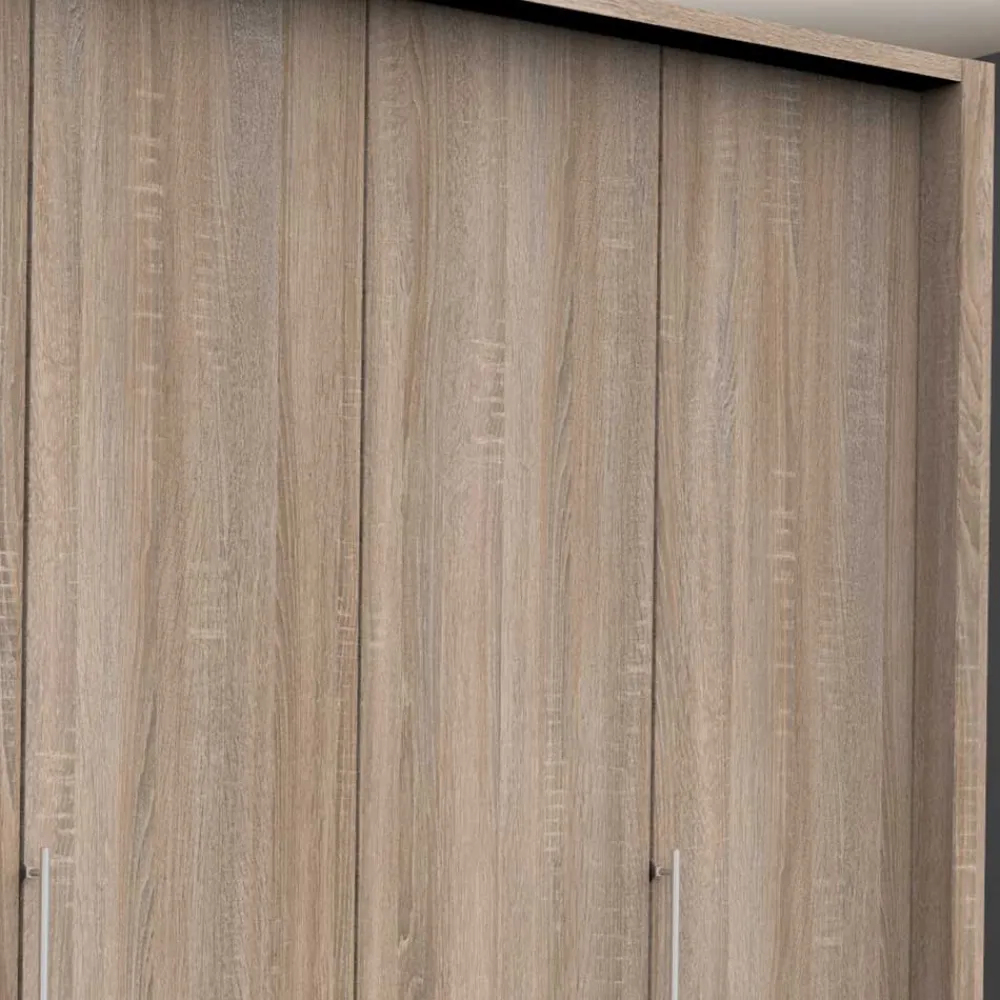 Wohnen Kleiderschränke|Schränke<Holzdekor Kleiderschrank in Eiche Sägerau - Zayun