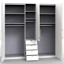 Wohnen Kleiderschränke|Schränke<Holzdekor Kleiderschrank in Eiche Sägerau - Zayun