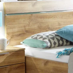 Wohnen Betten<Holzoptik Bett in Plankeneiche - Dagidoyo