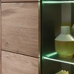 Wohnen Wohnwände<Holzoptik Wohnwand in Wildeiche - Zelio (dreiteilig)