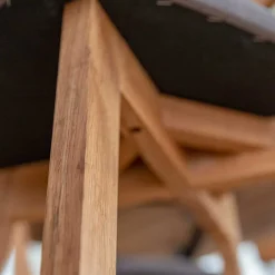 Wohnen Stühle<Holzstuhl mit Polstersitz aus Wildeiche Massivholz - Tembreno