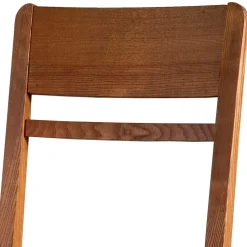 Wohnen Stühle<Holzstuhl mit Sitzpolster in Creme Stoff - Altagracia