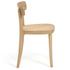 Wohnen Stühle<Holzstuhl mit Wiener Geflecht Sitz - Wheel (2er Set)