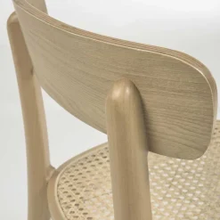 Wohnen Stühle<Holzstuhl mit Wiener Geflecht Sitz - Wheel (2er Set)