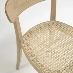 Wohnen Stühle<Holzstuhl mit Wiener Geflecht Sitz - Wheel (2er Set)