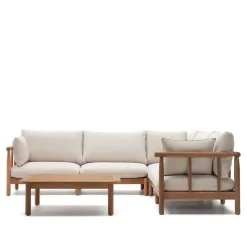 Wohnen Sitzgruppe<Indoor Outdoor Ecksofa & Tisch - Perconia (zweiteilig)