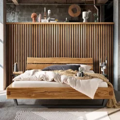 Wohnen Betten<Industrial Balkenbett mit Metallkufen - Magie