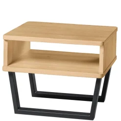 Wohnen Betten<Industrial Bett aus heller Eiche - Ezianas