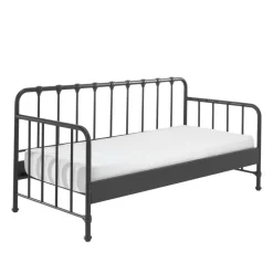 Wohnen Betten<Industrial Bett in Schwarz Metall - Gionna