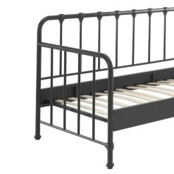 Wohnen Betten<Industrial Bett in Schwarz Metall - Gionna