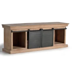 Wohnen Tv & Hifi-Möbel|Lowboards<Industrial Chic TV Kommode mit Schiebetüren - Jantonia