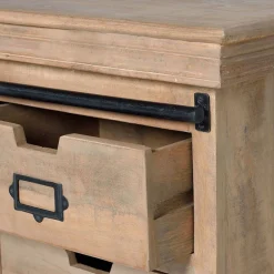 Wohnen Tv & Hifi-Möbel|Lowboards<Industrial Chic TV Lowboard mit Schiebetüren - Jantonia
