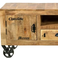 Wohnen Tv & Hifi-Möbel|Lowboards<Industrial Design Lowboard für TV 200 cm breit - Indri