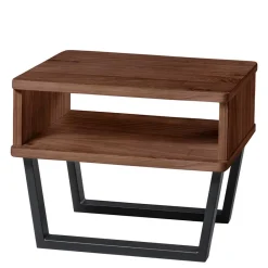 Wohnen Betten<Industrial Doppelbett in Nussbaum Braun - Lavrin