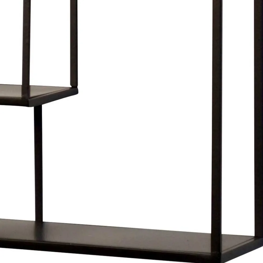 Wohnen Regale<Industrial Hängeregal in Schwarz - 40x60x12 cm - Limburg