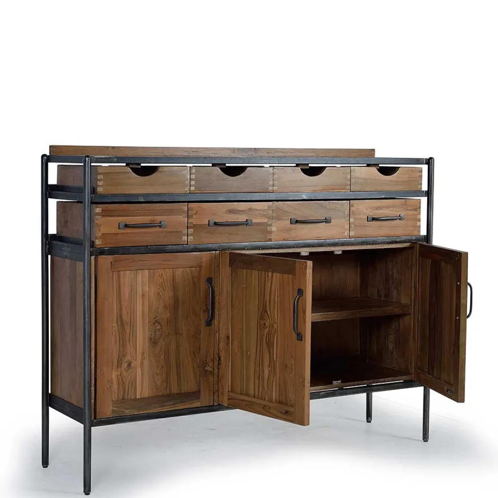 Wohnen Sideboards|Kommoden<Industrial Kommode mit acht Schubladen - Zinova