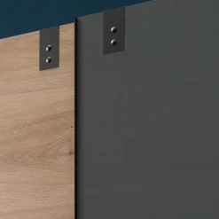 Wohnen Kleiderschränke<Industrial Schiebetürenschrank zweifarbig - Janeiro