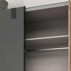 Wohnen Kleiderschränke<Industrial Schiebetürenschrank zweifarbig - Janeiro