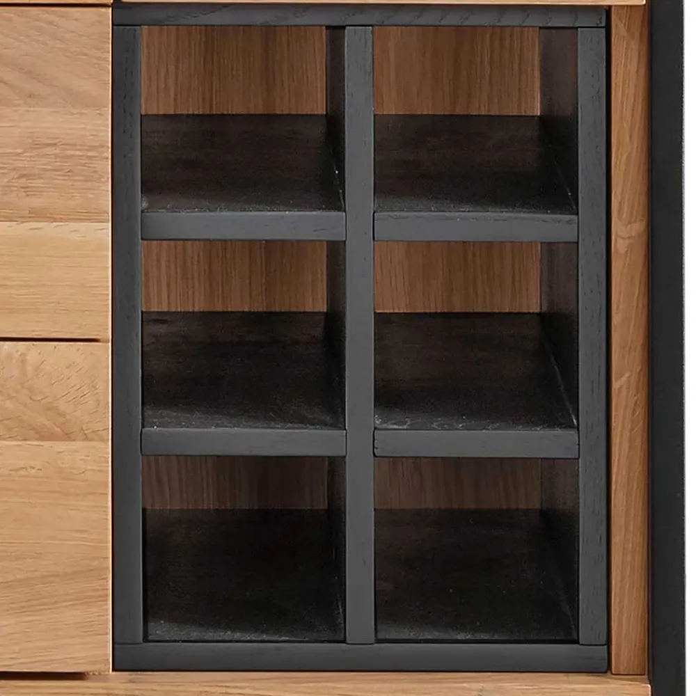 Wohnen Vitrinen<Industrial Schrank aus Wildeiche Massivholz - Manarola