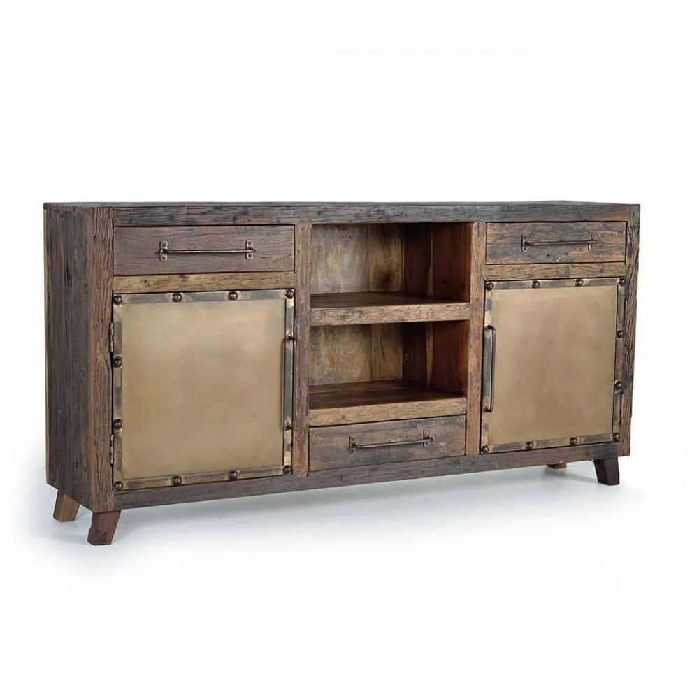 Wohnen Sideboards<Industrial Sideboard aus Altholz und Metall - Stock