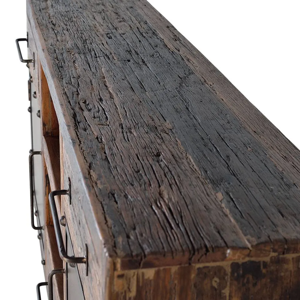 Wohnen Sideboards<Industrial Sideboard aus Altholz und Metall - Stock