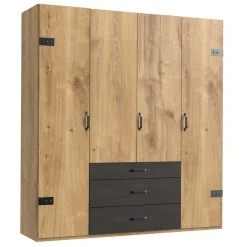 Wohnen Kleiderschränke|Schränke<Industry Kleiderschrank mit 200 cm Breite - Bram