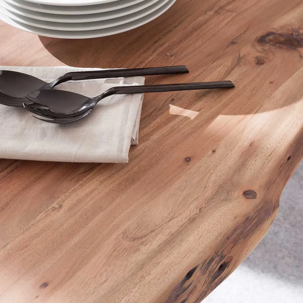 Wohnen Tische<Industry Tisch mit Naturkanten - Tiber