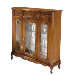 Wohnen Highboards|Vitrinen<Italienischer Vitrinenschrank 107x100x46 cm - Carlenna II