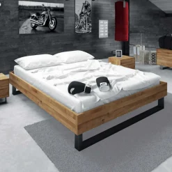 Wohnen Betten<Jugendbett Manzey aus Wildeiche Massivholz