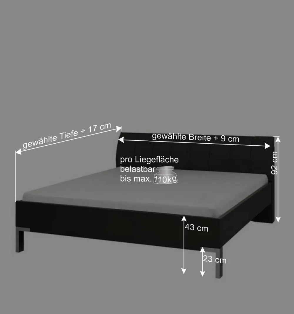 Wohnen Betten<Jugendbett Varianta mit Polsterkopfteil