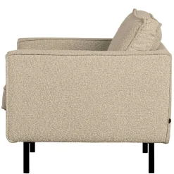 Wohnen Sessel<Kantiger Sessel aus Boucle in Beige - Glamoure