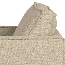 Wohnen Sessel<Kantiger Sessel aus Boucle in Beige - Glamoure