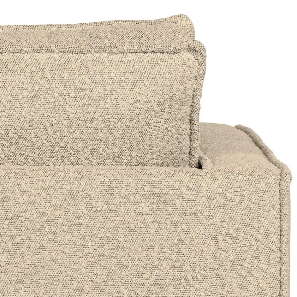 Wohnen Sessel<Kantiger Sessel aus Boucle in Beige - Glamoure