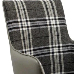 Wohnen Stühle<Karierter Esszimmerstuhl im Retro Stil - Gondama (2er Set)