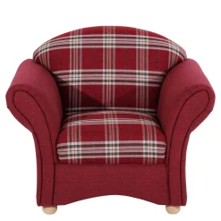 Wohnen Sessel<Karierter Sessel in Rot - Landhaus - Lyatea
