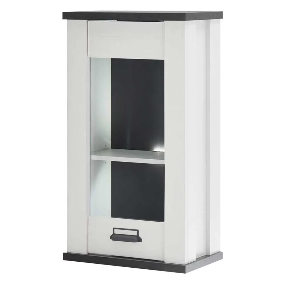 Wohnen Schränke<Küche Oberschrank in Weiß & Anthrazit - Eture