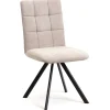 Wohnen Stühle<Küchen-Drehstühle in Beige und Schwarz - Yvons (2er Set)