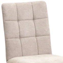 Wohnen Stühle<Küchen-Drehstühle in Beige und Schwarz - Yvons (2er Set)