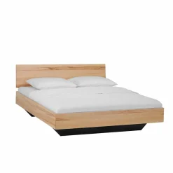 Wohnen Betten<Kernbuche Bett Josue in Schwebe-Optik