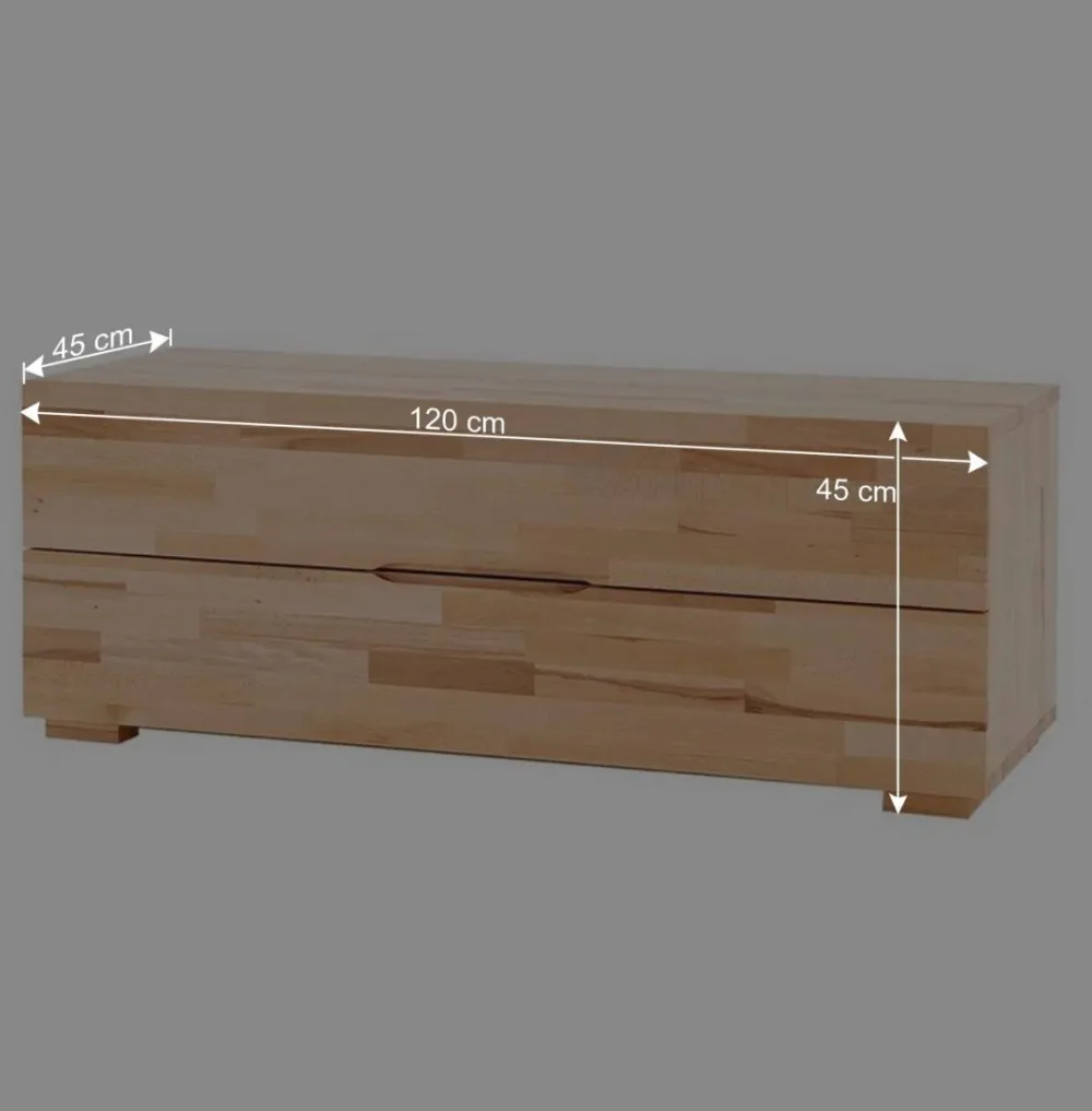 Wohnen Tv & Hifi-Möbel|Lowboards<Kernbuche Lowboard Clorina geöltes Massivholz