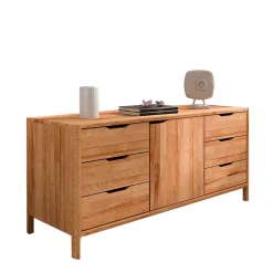Wohnen Tv & Hifi-Möbel|Lowboards<Kernbuche Sideboard mit sechs Schubladen - Lana
