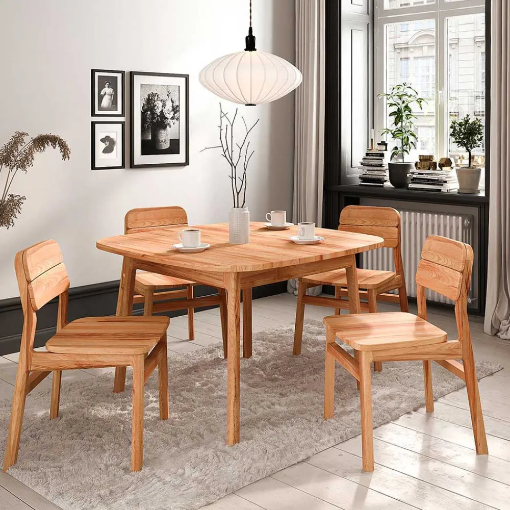 Wohnen Tische<Kernbuche Tisch mit 100 cm Tiefe - Lana