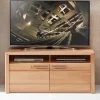 Wohnen Lowboards<Kernbuche TV Board mit Metallgriffen - Amyonta