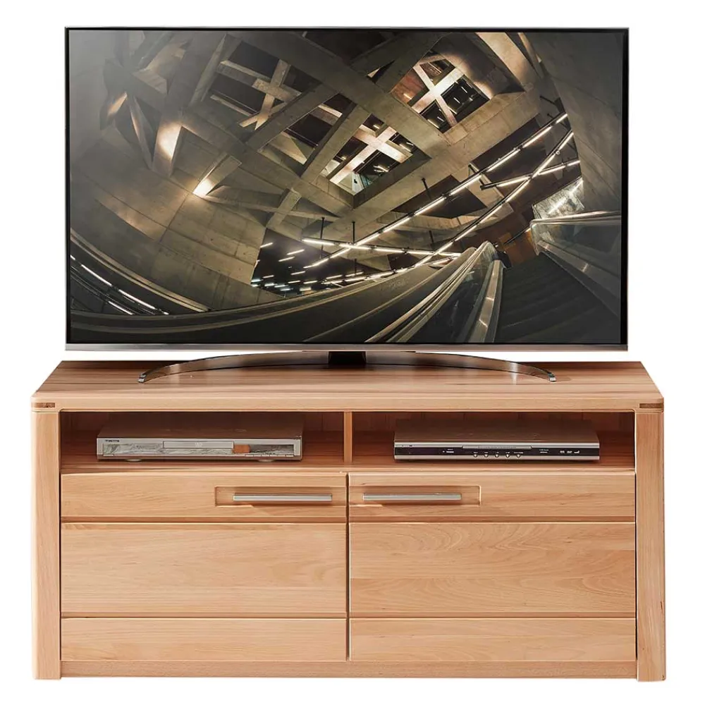 Wohnen Lowboards<Kernbuche TV Board mit Metallgriffen - Amyonta