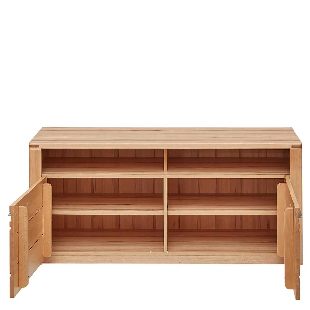 Wohnen Lowboards<Kernbuche TV Board mit Metallgriffen - Amyonta