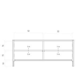 Wohnen Tv & Hifi-Möbel|Lowboards<Kernbuche TV Board 2-türig - Lana