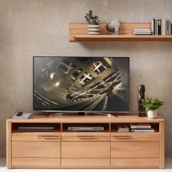 Wohnen Lowboards|Tv & Hifi-Möbel<Kernbuche TV Lowboard 190 cm breit - Amyonta